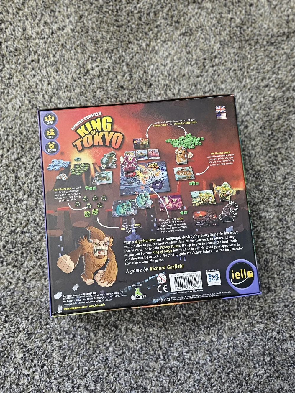 Iello King of Tokyo Board Game